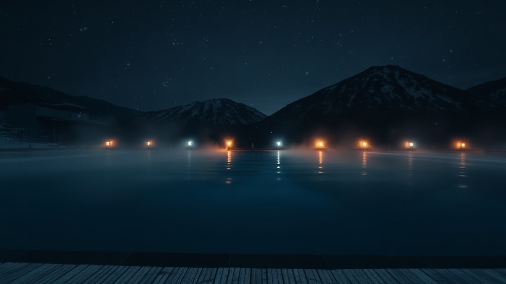 The long pool, twenty-eight metres open to the sky