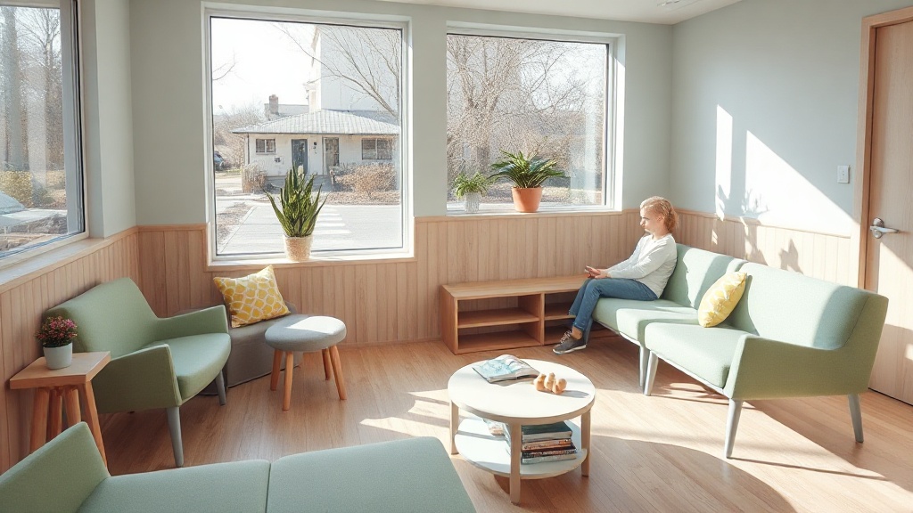 The bright, toy-filled waiting room at Little Molar