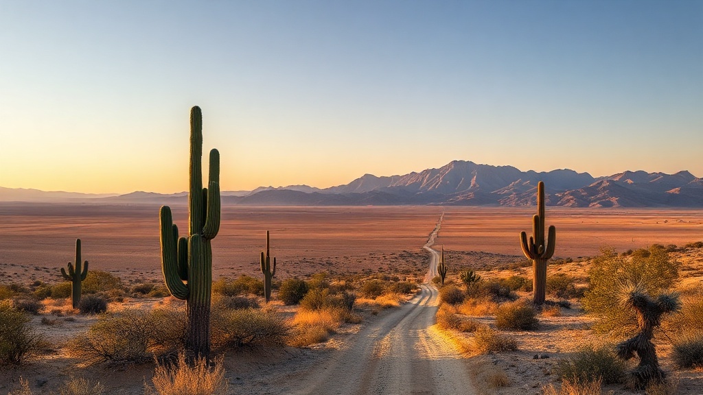 A walking track through the high desert near Casa Ocotillo