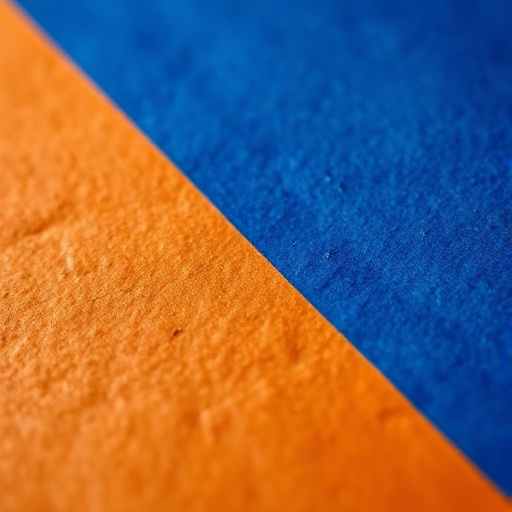Close detail of a printed identity system