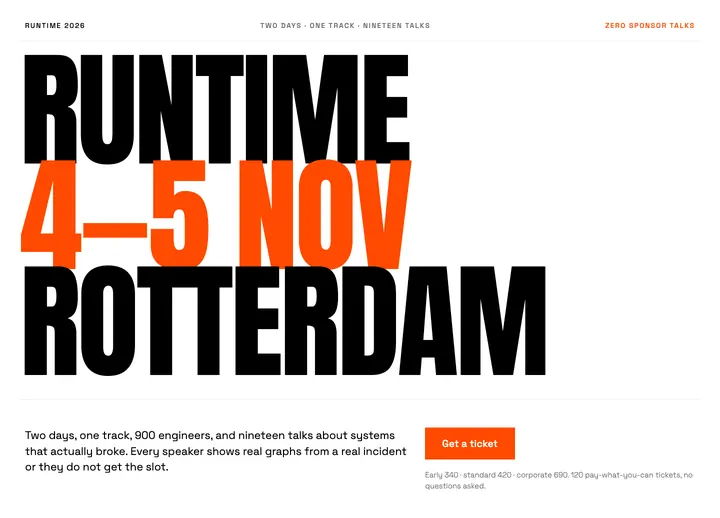 Top of the COLDSTART landing page