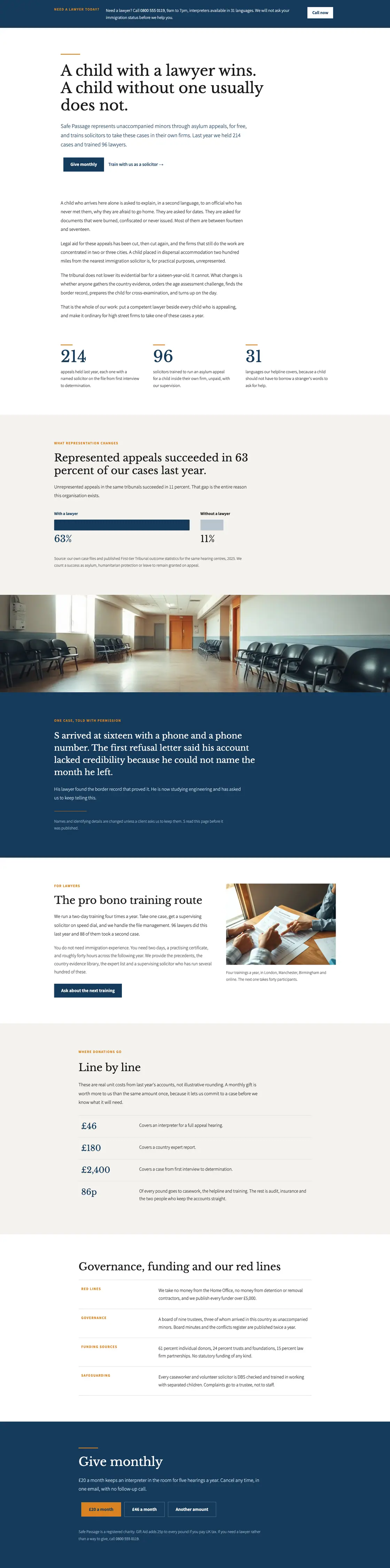 Full-page desktop capture of the Firstlight Legal landing page
